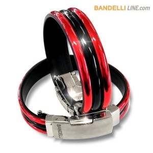 Bandelli Line - Gadget Milan - Braccialetti Milan - Rosso Nero