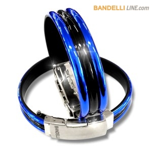 Bandelli Line - Onda 3 Nero Azzurro - Braccialetti Inter