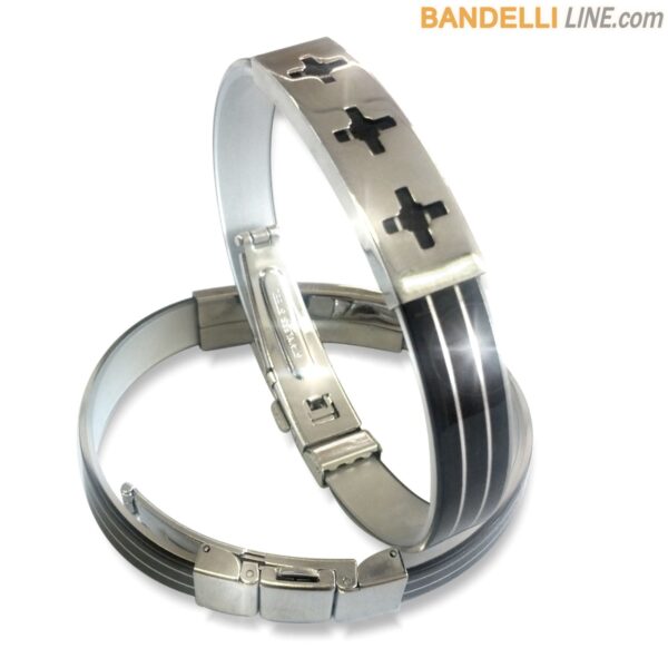 Arcobaleno - Braccialetto Ring Nero A - Ring Black A
