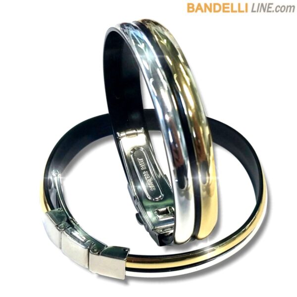 Onda 2 Oro Argento Lucido - Shiny Silver Gold
