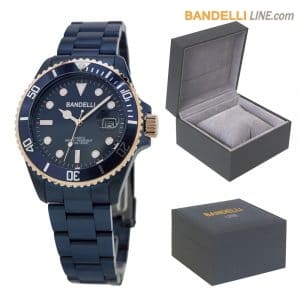 Orologio MARIS DOMINUS - Acciaio Blu Dorato - Idee Regalo Orologi da Uomo